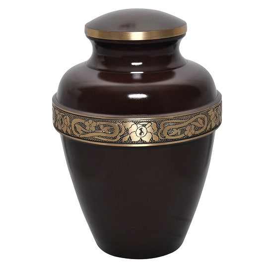 Capella Burgundy Cremation Urn -  product_seo_description -  Urn For Human Ashes -  Divinity Urns.