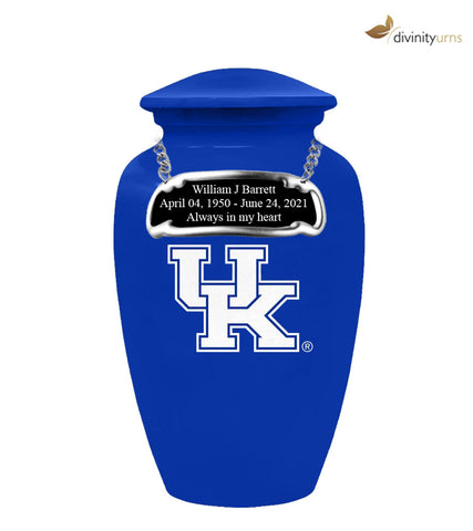 University of Kentucky Wildcats Memorial Cremation Urn - Blue - Divinity Urns