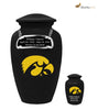 Image of University of Iowa Hawkeyes Collegiate Cremation Urn-Black,  Sports Urn - Divinity Urns