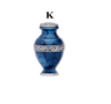 Image of Midnight Iris Blue Brass Cremation Urn -  product_seo_description -  Brass Urn -  Divinity Urns.