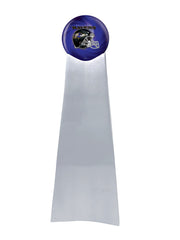 Championship Trophy Urn with Optional Baltimore Ravens Ball Decor and Custom Metal Plaque