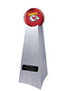 Image of Championship Trophy Cremation Urn with Optional Kansas City Chiefs Ball Decor and Custom Metal Plaque - Divinity Urns