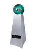 Image of Championship Trophy Cremation Urn with Optional Football and Philadelphia Eagles Ball Decor and Custom Metal Plaque - Divinity Urns