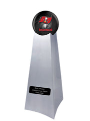 Championship Trophy Cremation Urn with Optional Football and Tampa Bay Ball Decor and Custom Metal Plaque - Divinity Urns