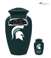 Michigan State University Spartans Memorial Cremation Urn