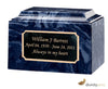 Image of Prussian Blue Cultured Marble Cremation Urn - Divinity Urns