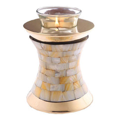 Mother of Pearl Tealight Cremation Urn -  product_seo_description -  Tealight Urn -  Divinity Urns.