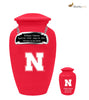 Image of University of Nebraska Cornhuskers Red Memorial Cremation Urn,  Sports Urn - Divinity Urns