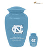 Image of University of North Carolina Tar Heels Blue Memorial Cremation Urn,  Sports Urn - Divinity Urns