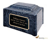 Image of Ocean Breeze Pillared Cultured Marble Adult Cremation Urn - Divinity Urns
