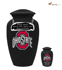 Ohio State Football Collegiate Classic Urn - Black Funeral Urn