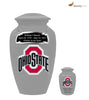 Image of Ohio State Collegiate Football Cremation Urn - Grey Funeral Urn - Divinity Urns