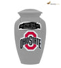 Image of Ohio State Collegiate Football Cremation Urn - Grey Funeral Urn,  Sports Urn - Divinity Urns
