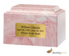 Image of Pink Cultured Marble Cremation Urn,  Cultured Marble Urn - Divinity Urns