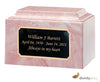 Image of Pink Cultured Marble Cremation Urn - Divinity Urns