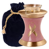 Image of Ribbon Tealight Urn in Pink -  product_seo_description -  Tealight Urn -  Divinity Urns.