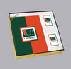 Image of University Of Miami Football Classic Sports Cremation Urn -  product_seo_description -  Sports Urn -  Divinity Urns.