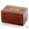 Image of Solid Rosewood Cremation Urn - Plain Design -  product_seo_description -  Adult Urn -  Divinity Urns.