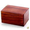 Image of Solid Rosewood Cremation Urn - Plain Design -  product_seo_description -  Adult Urn -  Divinity Urns.
