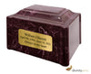 Image of Summer Rose Pillared Cultured Marble Adult Cremation Urn,  Cultured Marble Urn - Divinity Urns