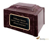 Image of Summer Rose Pillared Cultured Marble Adult Cremation Urn - Divinity Urns
