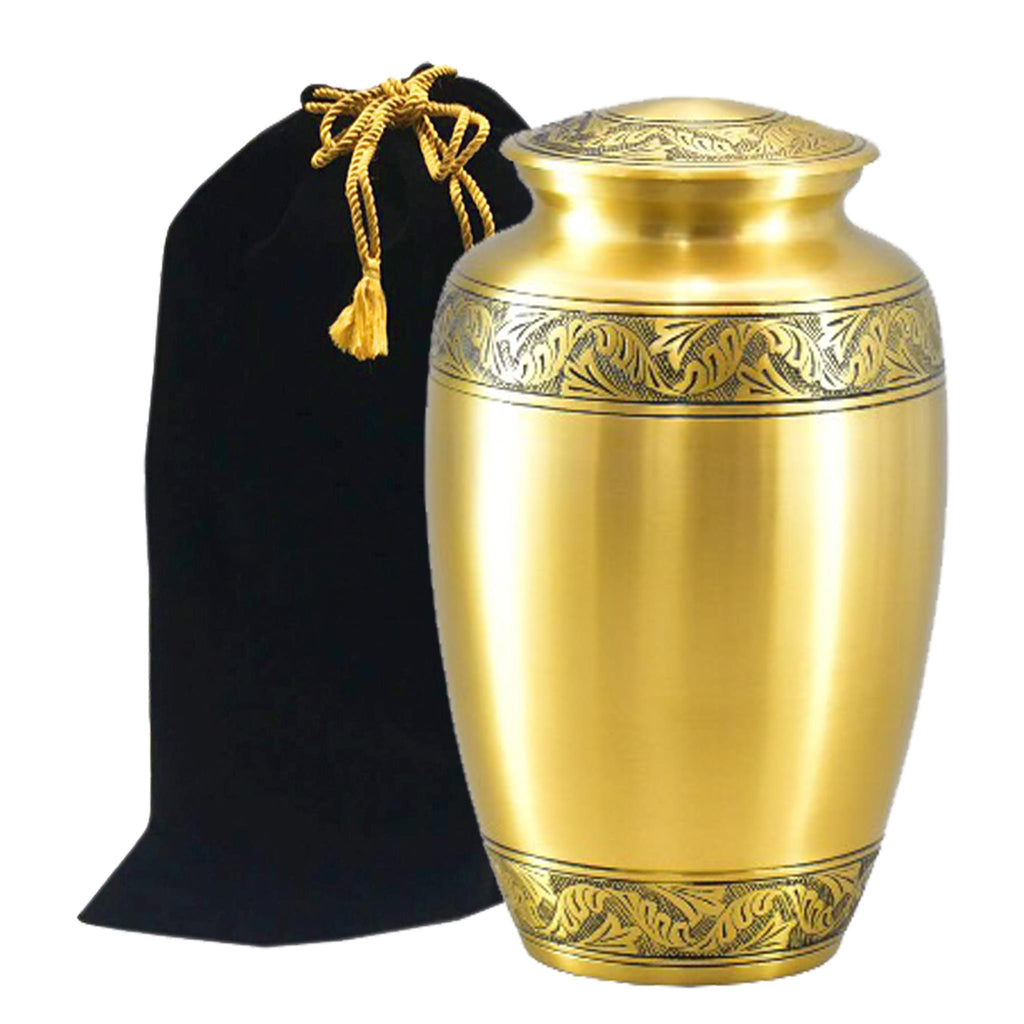 Classic Pewter Brass Cremation Urn -  product_seo_description -   -  Divinity Urns.