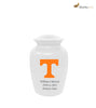 Image of University of Tennessee Volunteers White Memorial Cremation Urn,  Sports Urn - Divinity Urns