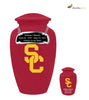 Image of University of Southern California Trojans Memorial Cremation Urn,  Sports Urn - Divinity Urns