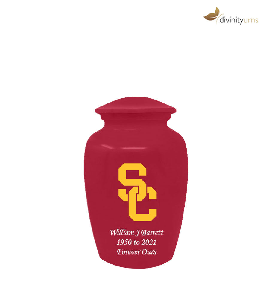 University of Southern California Trojans Memorial Cremation Urn,  Sports Urn - Divinity Urns