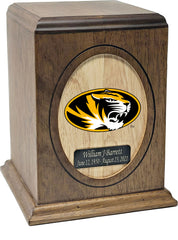 University of Missouri Tigers Wooden Memorial Cremation Urn - Divinity Urns