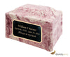 Image of Wild Rose Pillared Cultured Marble Adult Cremation Urn - Divinity Urns
