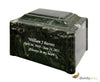 Image of Winter Pines Pillared Cultured Marble Adult Cremation Urn,  Cultured Marble Urn - Divinity Urns