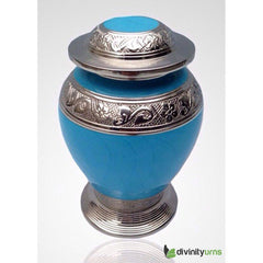 Delta Blue Infant Cremation Urn -  product_seo_description -  Infant urn -  Divinity Urns.