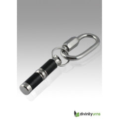 Black Beauty Stainless Steel Keepsake Cremation Key Chain -  product_seo_description -  Memorial Ceremony Supplies -  Divinity Urns.