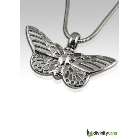 Butterfly Stainless Steel Cremation Keepsake Pendant -  product_seo_description -  Memorial Ceremony Supplies -  Divinity Urns.