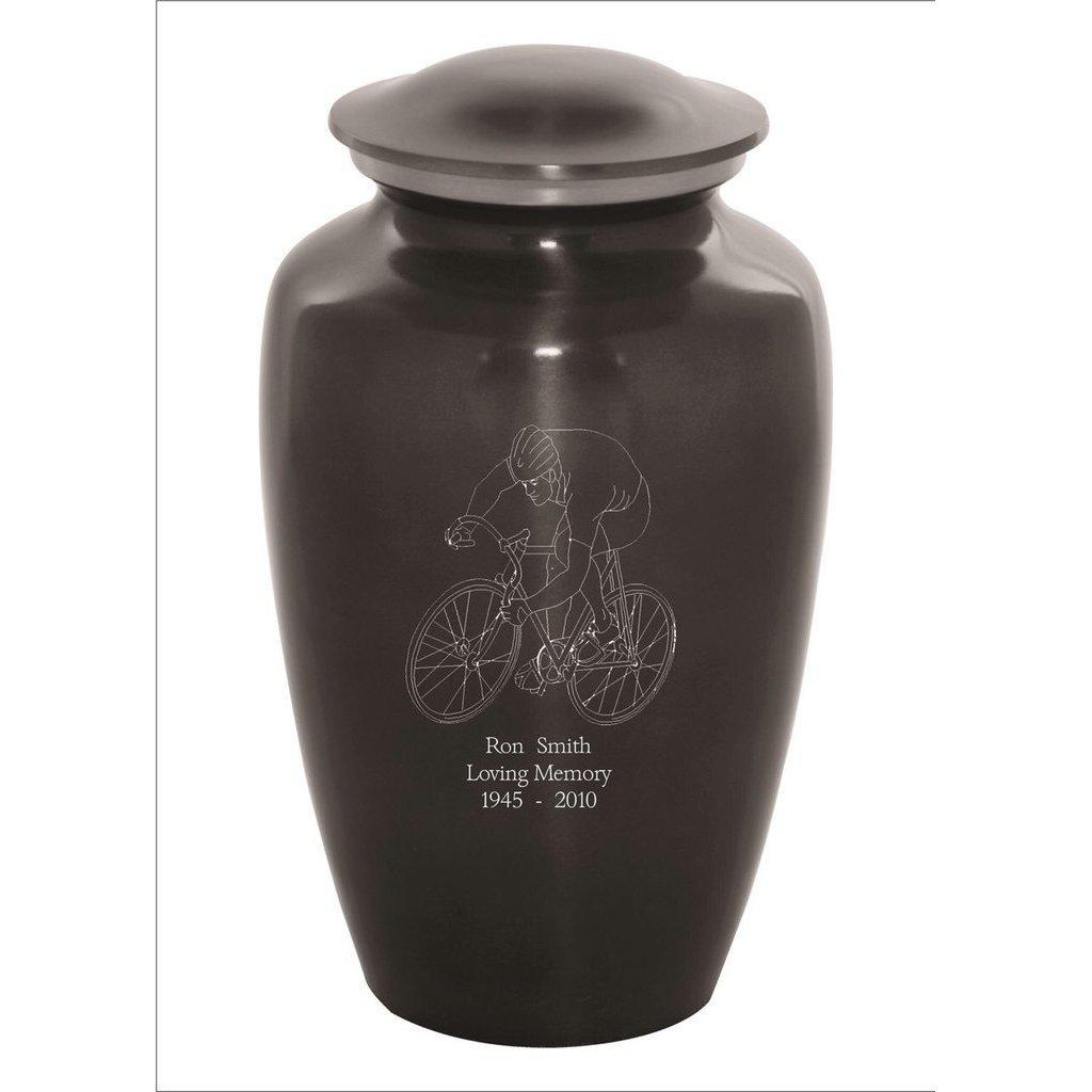 Bicycle Custom Engraved Sports Urn for Ashes -  product_seo_description -  Sports Urn -  Divinity Urns.