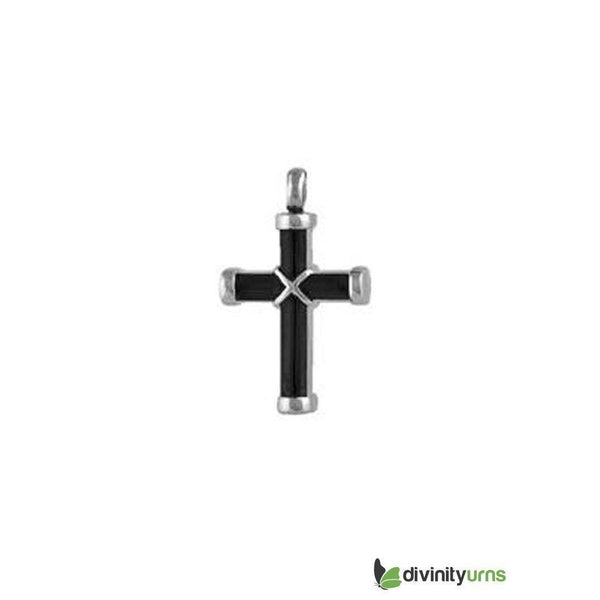 Elegant Black Cross Pendant, , Divinity Urns, elegant-black-cross-pend