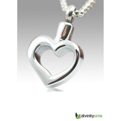 Forever Yours Stainless Steel Cremation Keepsake Pendant -  product_seo_description -  Memorial Ceremony Supplies -  Divinity Urns.
