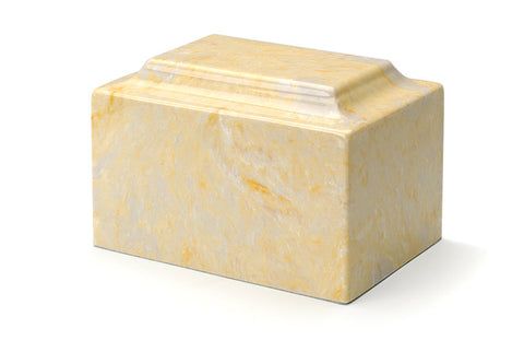 Gold Deluxe Cultured Marble Cremation Urn - Divinity Urns