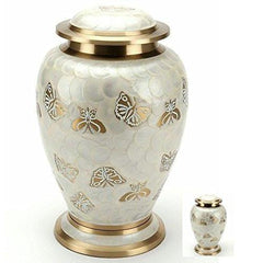 Golden Butterfly Cremation Urn -  product_seo_description -  Urn For Human Ashes -  Divinity Urns.
