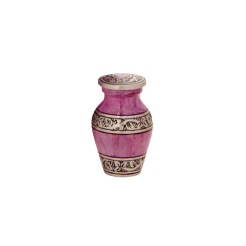 Classic Lotus Pink Alloy Cremation Urn -  product_seo_description -  Alloy Urns -  Divinity Urns.