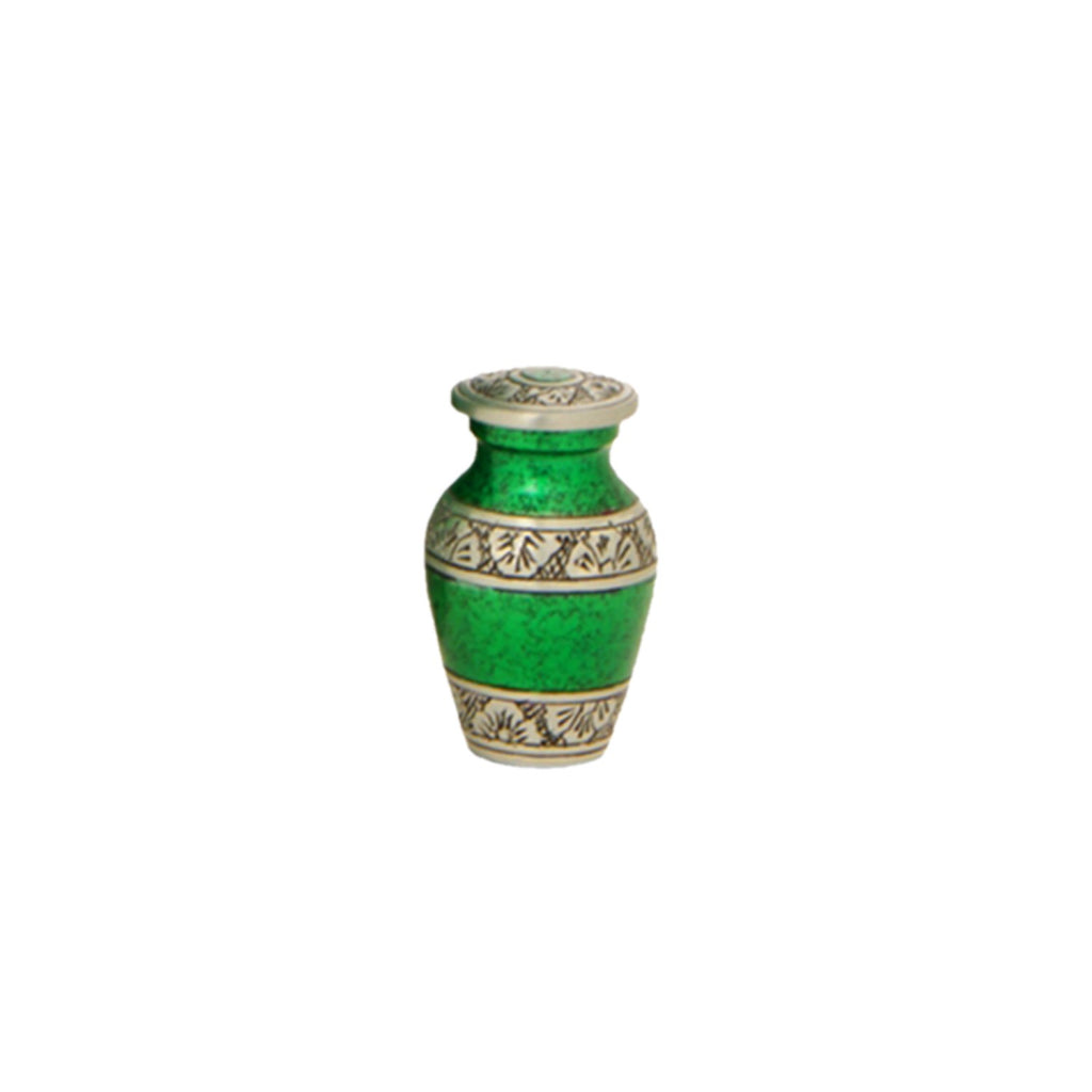 Classic Royal Green Alloy Cremation Urn -  product_seo_description -  Alloy Urns -  Divinity Urns.