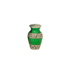 Classic Royal Green Alloy Cremation Urn