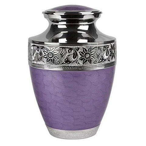 Lavender Bloom Urn For Ashes -  product_seo_description -  Urn For Human Ashes -  Divinity Urns.