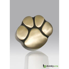 Paw Keepsake Cremation Urn- Gold -  product_seo_description -  Dog Urn -  Divinity Urns.