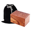 Image of Solid Rosewood Cremation Urn - Real Tree Design -  product_seo_description -  Adult Urn -  Divinity Urns.