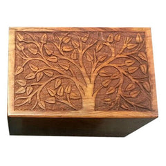 Solid Rosewood Cremation Urn - Real Tree Design -  product_seo_description -  Adult Urn -  Divinity Urns.