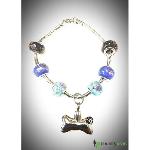 "Serene Sea" Murano bead cremation Bracelet -  product_seo_description -  Jewelry -  Divinity Urns.