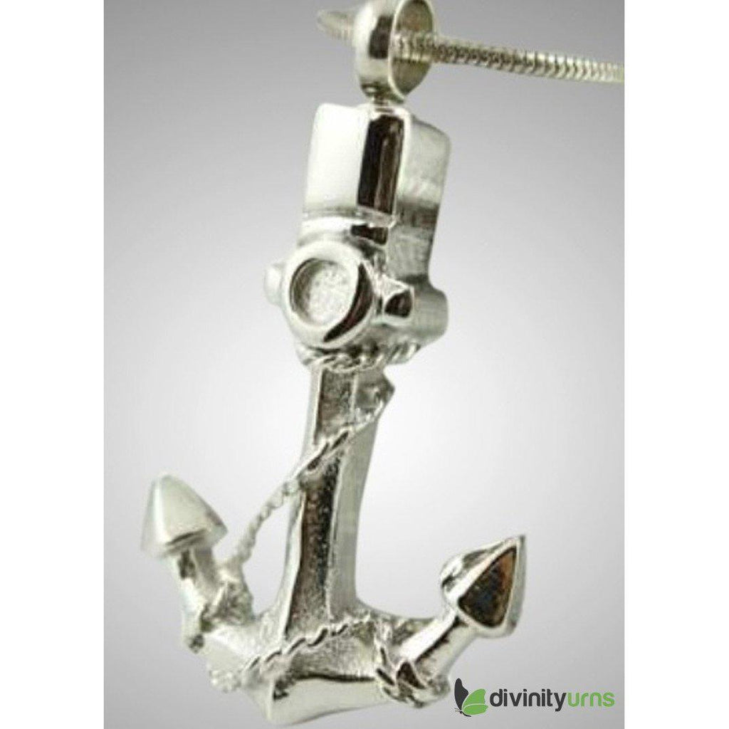 Silver Anchor Safe Jewelry -  product_seo_description -  Memorial Ceremony Supplies -  Divinity Urns.