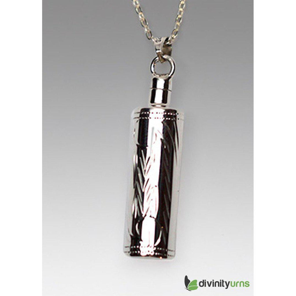 Silver Etched Cylinder Jewelry -  product_seo_description -  Memorial Ceremony Supplies -  Divinity Urns.